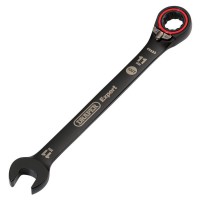 Draper Expert HI-TORQ Metric Reversible Ratchet Combination Spanner, 11mm, Black - 03901