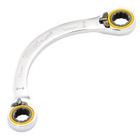 Draper Expert HI-TORQ Double Ring Ratchet Half Moon Spanner, 11 x 13mm - 03934