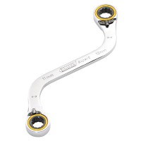 Draper Expert HI-TORQ Double Ring Ratchet S-Shape Spanner, 11 x 13mm - 03943