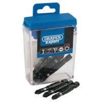 Draper Expert PZ Type Impact Bits, No.2 x 50mm (10 Piece) - 11674