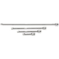 Draper Expert Extension Bar Set, 1/4\" Square Drive Polished Chrome (4 Piece) - 16765
