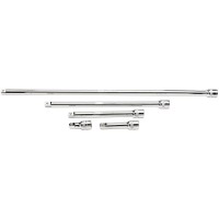 Draper Expert Extension Bar Set, 3/8\" Square Drive Polished Chrome (5 Piece) - 16767