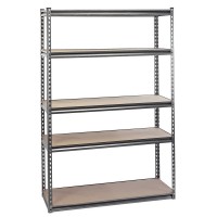 Draper Expert Heavy Duty Steel Shelving Unit, 5 Shelves, L1220 x W450 x H1830mm - 21663