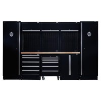 BUNKER Modular Storage Combo with Hardwood Worktop (16 Piece) - 27066