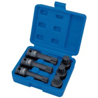 Draper Expert Impact Spline Bit Set 1/2\" Square Drive (6 Piece) - 28881