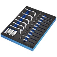 BUNKER Spark and Glow Plug Set in EVA Foam Inlay, 3/8\" (20 Piece) - 29713