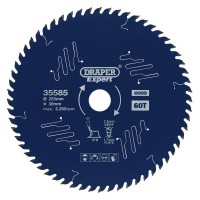 Draper Expert TCT Circular Saw Blade for Wood with PTFE Coating, 255 x 30mm, 60T - 35585