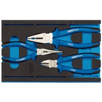 Draper Expert Heavy Duty Plier Set in 1/4 Drawer EVA Insert Tray (3 Piece) - 63262
