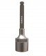 BONDHUS 14mm ProHold Ball End InHex Bit + 1/2" Socket - L6", 43784