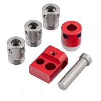 Woodpeckers Cam-A-Line 10mm Drill Guides, Drill Stop Collar, Pin and Stop Block - CAL-DK-10MM