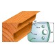CMT SPINDLE MOULDER CUTTERS - Knives and Limiters 40mm - profile 059 - 690.059 - 691.059 Package