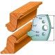 CMT SPINDLE MOULDER CUTTERS - Knives 50mm - profile 557 Knives Only (690.557)