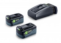Festool 578737 Energy Set 18V - 2 x HP 5.0 Battery Packs / TCL6 Rapid Charger