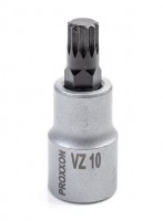 Proxxon 1/2\" Drive Socket with XZN Bit - VZ10 x 55mm - 23323