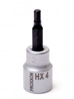 Proxxon 3/8\" Drive Socket with Hex Bit - 4mm x 50mm - 23575