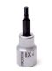 Proxxon 3/8" Drive Socket with Hex Bit - 4mm x 50mm - 23575