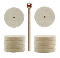 Proxxon Felt Polishing Wheels 10pc - 28798