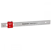 Woodpeckers Bench Rule Stainless Steel - 18\" Imperial + Metric - WBR-SS-18-C-24